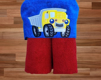 Truck/ construction Hooded Towel
