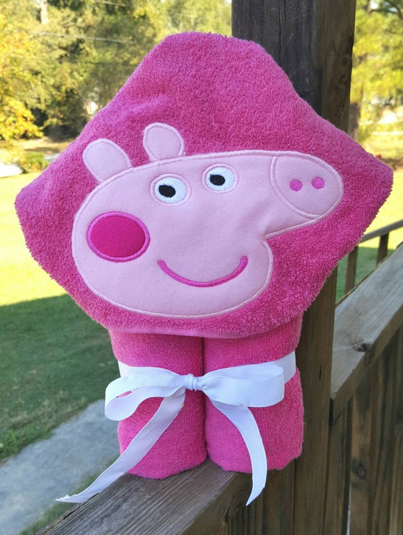 peppa pig hooded beach towel