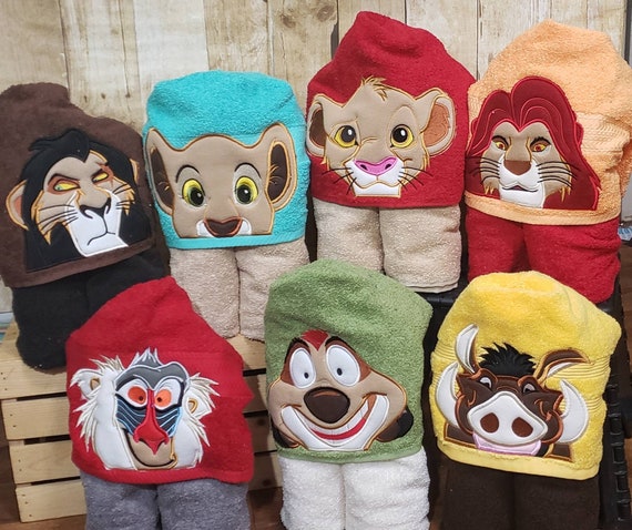lion king hooded towel