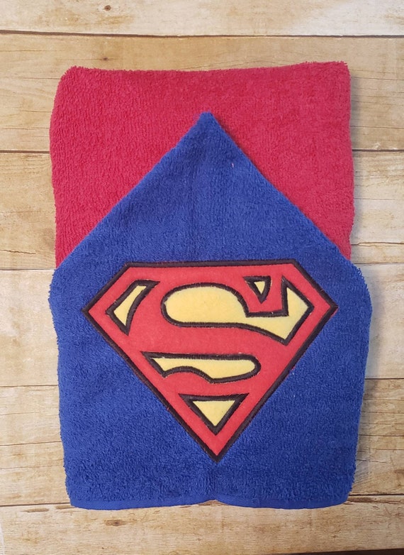 superman hooded towel