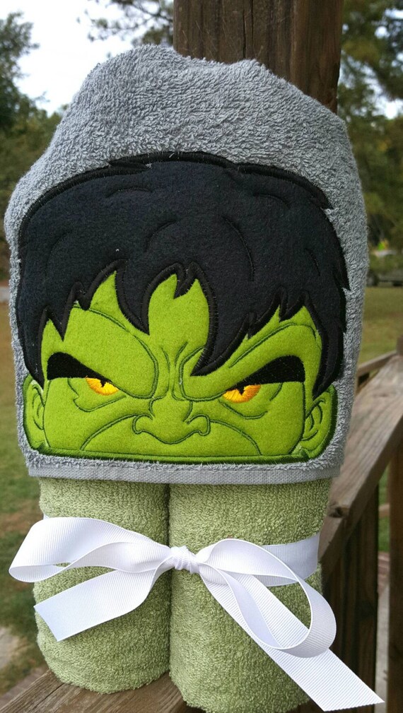 hulk hooded towel