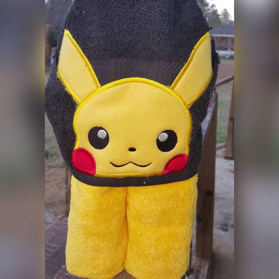 pikachu hooded towel