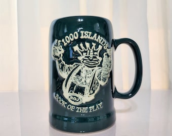 Vintage Mason's ROJ Beer Stein: Royal Order of Jesters 1000 Islands Mug