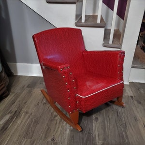 Childs red sale rocking chair