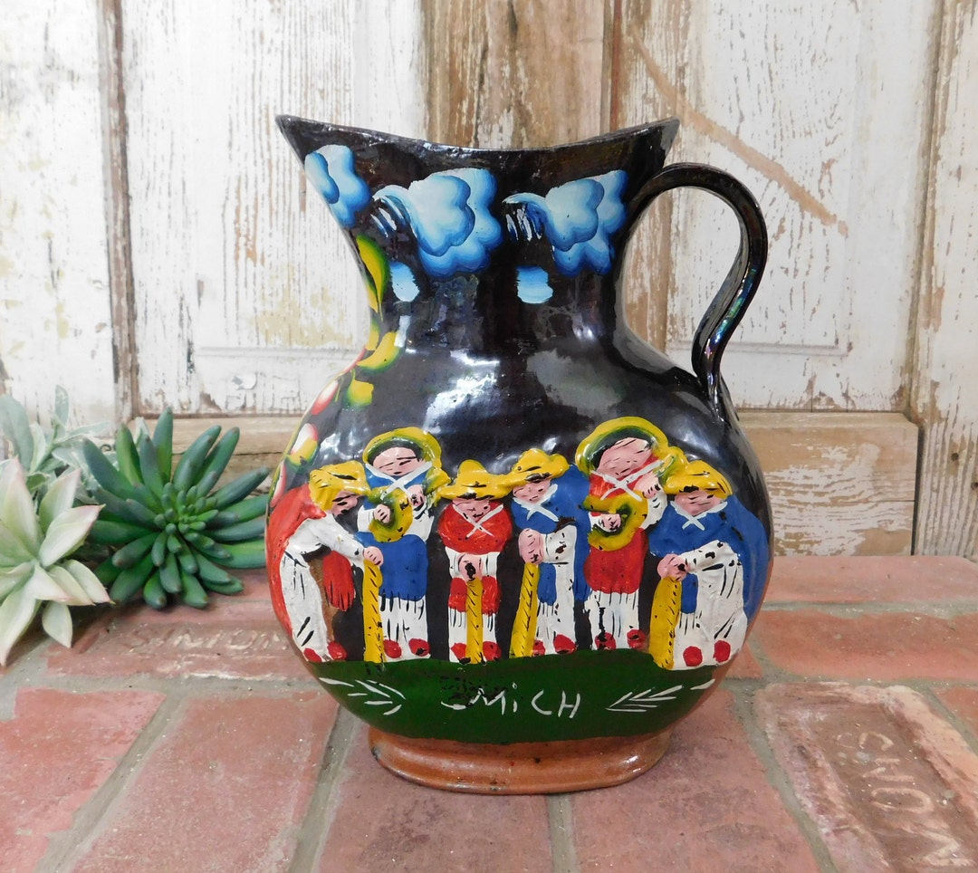 Ensemble pichet et verres Vallauris