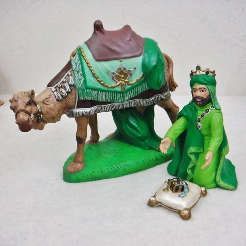 Large Ceramic Nativity Set-20 Piece-Vintage Mary-Joseph-Jesus-Three Wise Men-Animals shops & Shepard