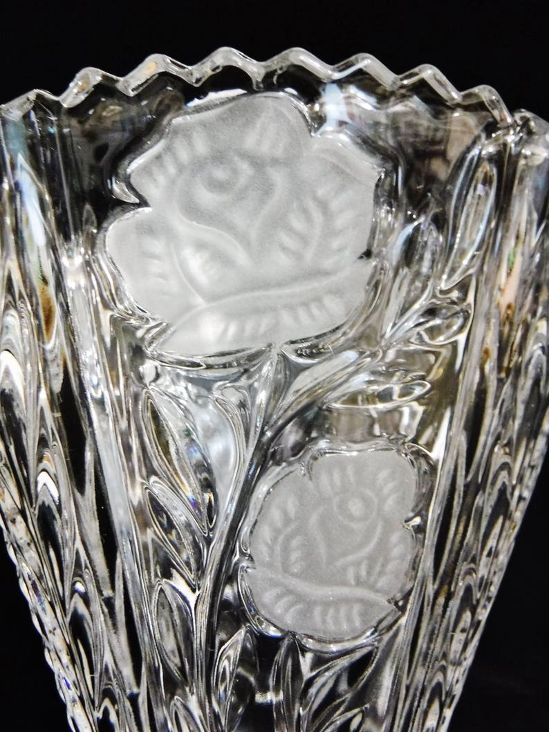 German Crystal Vase24 Lead Crystal Etched Vase/Gift for Etsy