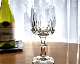 ONE 80s Vintage Schott Zwiesel Flamenco Crystal Wine Glass-8 oz