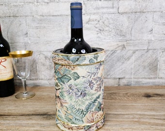 Vintage Culver Tapestry Wine Bottle Chiller w/Removeable Freezer Inserts