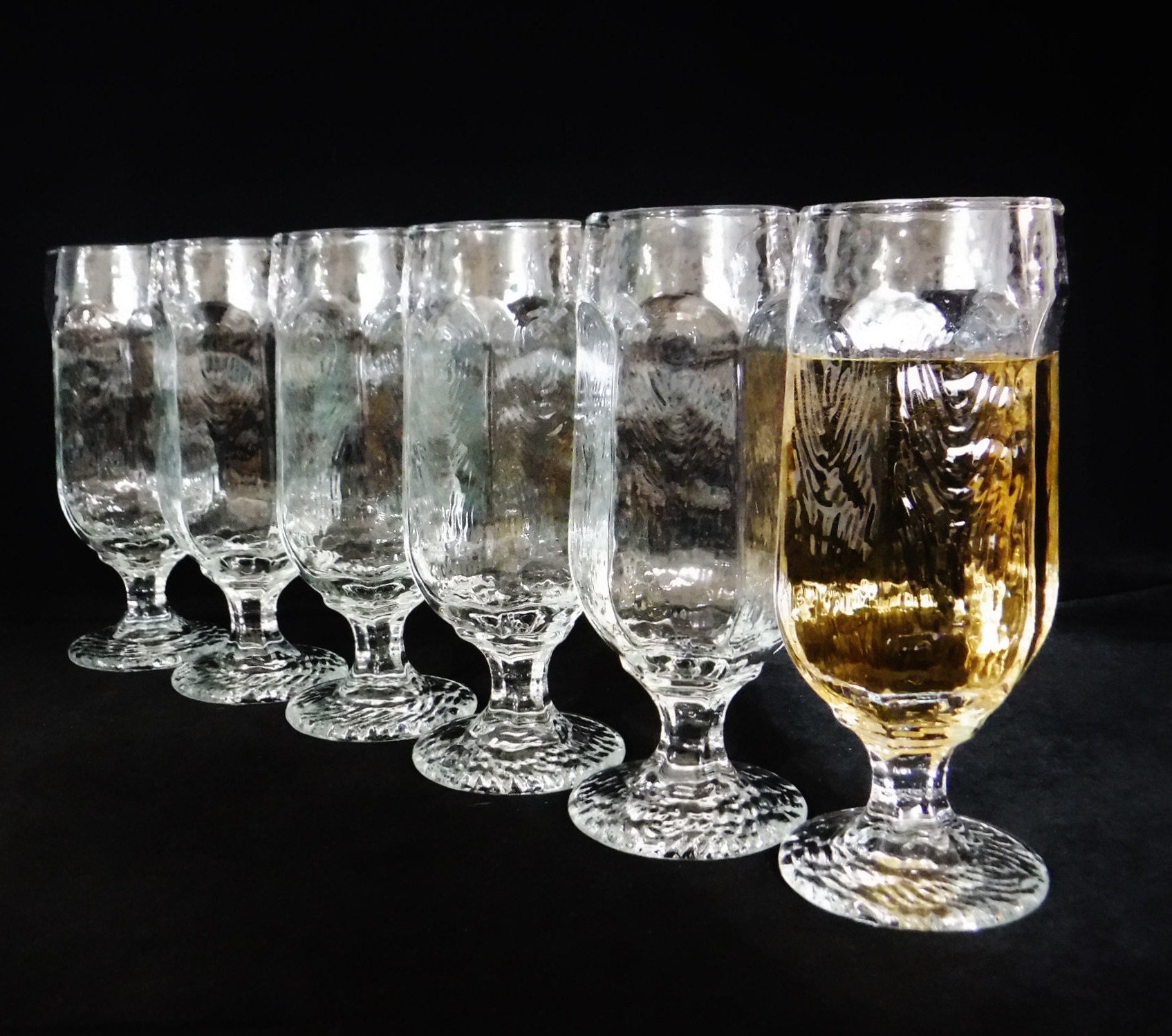 Stemmed Beer Glasses/Libbey Chivalry Short Stem Cocktail Bar Etsy
