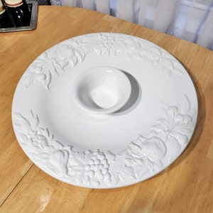 Vintage Ex Large Chip & Dip Set-Over and Back Antica Florence-Made in Italy