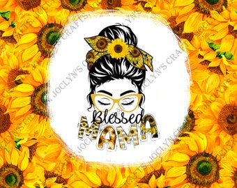 Sublimazione Design / Beata Mamma / Beata / Mamma / Regali / Girasole / Messy bun / Sublimazione / progetto