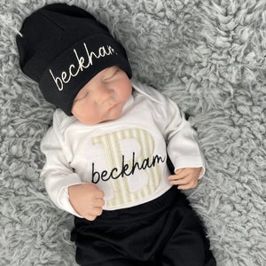 Neutral Baby Coming Home Outfit Newborn Boy Coming Home Outfit Baby Boy Clothes Newborn Baby Shower Personalized Newborn Baby Boy Outfits