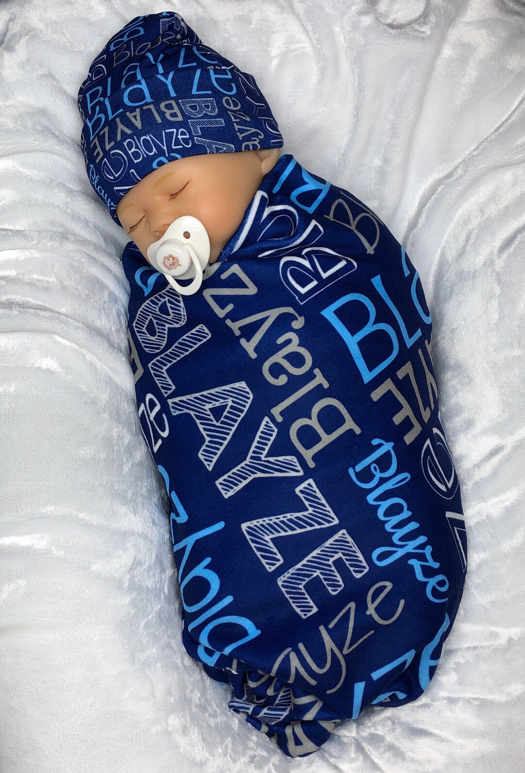 Personalized Baby Blanket Baby Boy Blanket Baby Name Blanket