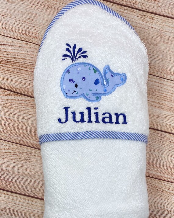 Monogrammed baby towel sale