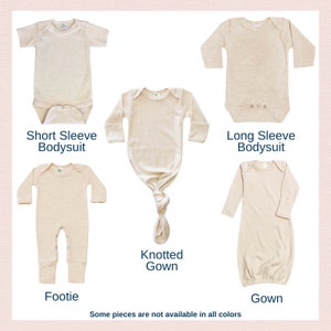 Baby boy custom neutral coming home outfit, Personalized baby romper and hat set, custom infant boy coming home outfit, sleeper with footies image 7