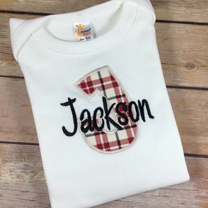 Baby Boy COMING HOME Outfit - Red Black Monogram Bodysuit, Blue Personalized Baby Bodysuit Outfit , Take Home Outfit Newborn