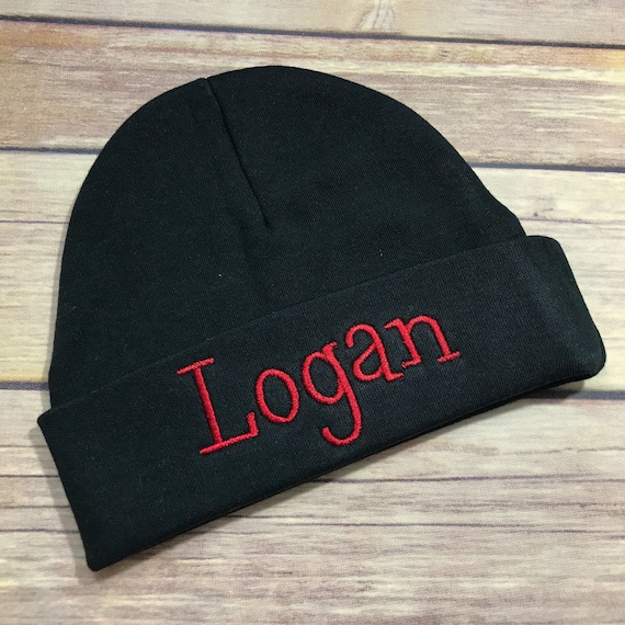 baby black beanie hat