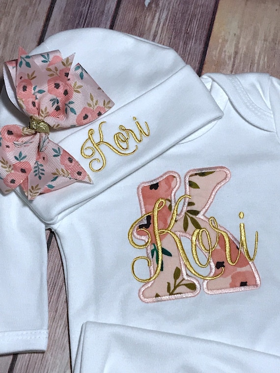 personalized baby gown