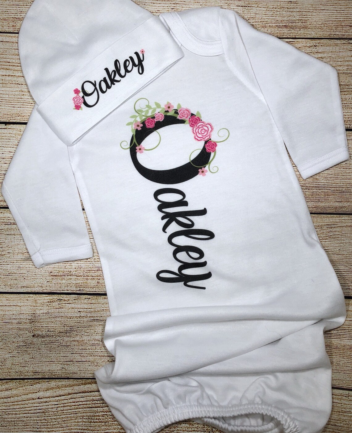 Personalized Baby Girl Outfit Coming Home Outfit Girl Baby Etsy