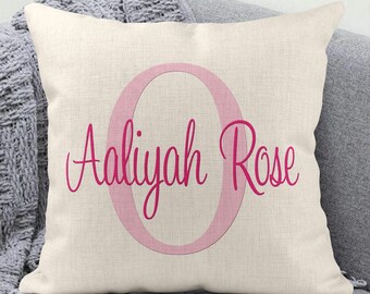 Personalized Baby Pillow-Birth Announcement-New Baby Gifts-Nursery Decor-Newborn Gift -Pillow for Girl-Personalized Nursery Pillow-Baby Girl
