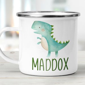 Campfire Hot Chocolate Mug Personalized Dinosaur Kids Mug Personalized Kids Cup Toddler Gift Custom Kids Mug Dinosaur Cup Mugs for Kids