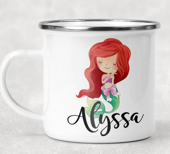 Personalized Kids Mug, Little Mermaid Cup, Toddler Coffee Cup, Princess Ariel  Mug Campfire Mug Christmas Gift Birthday Gift Stocking Stuffer 