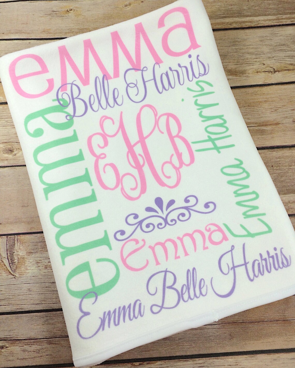 Personalized Baby Blanket Baby Blanket Baby Name Blanket Etsy