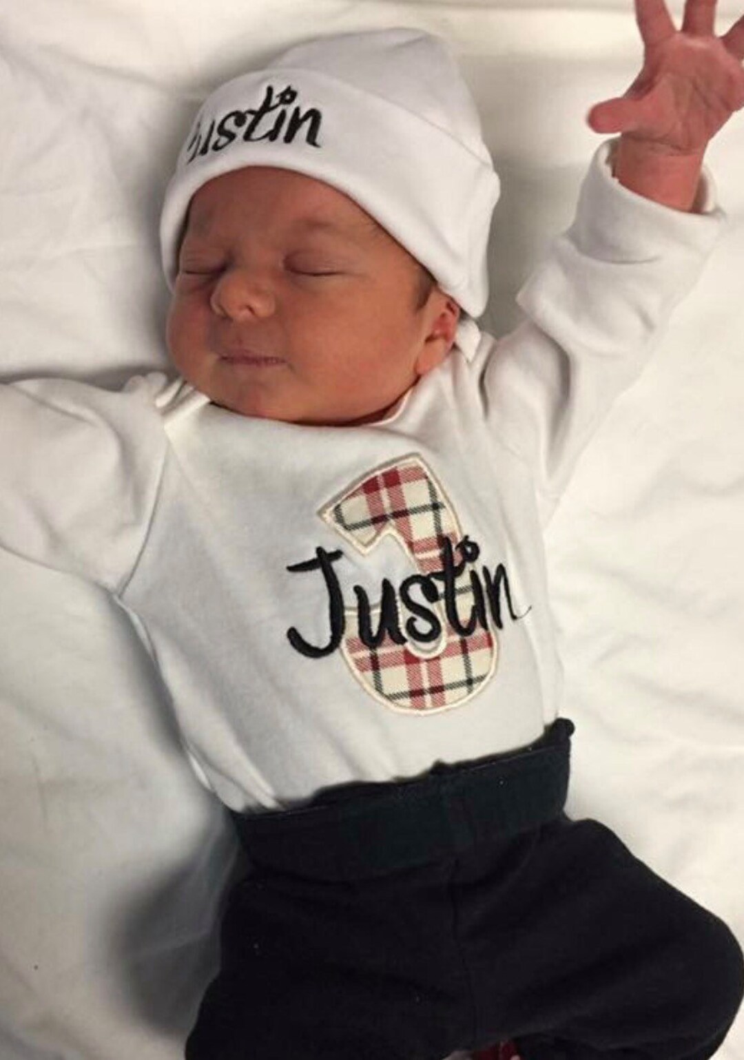 Baby Boy COMING HOME Outfit Personalized Newborn Clothing Gift