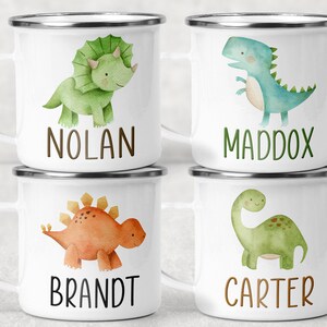 Personalized Mug Campfire Dinosaur Kids Mug Hot Chocolate Mug Personalized Kids Cup Toddler Gift Custom Dinosaur Mug  Cup Mugs for Kids