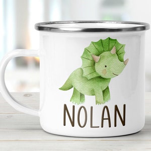 Personalized Campfire Mug Dinosaur Kids Mug Hot Chocolate Mug Personalized Kids Cup Toddler Gift Custom Dinosaur Mug  Cup Mugs for Kids