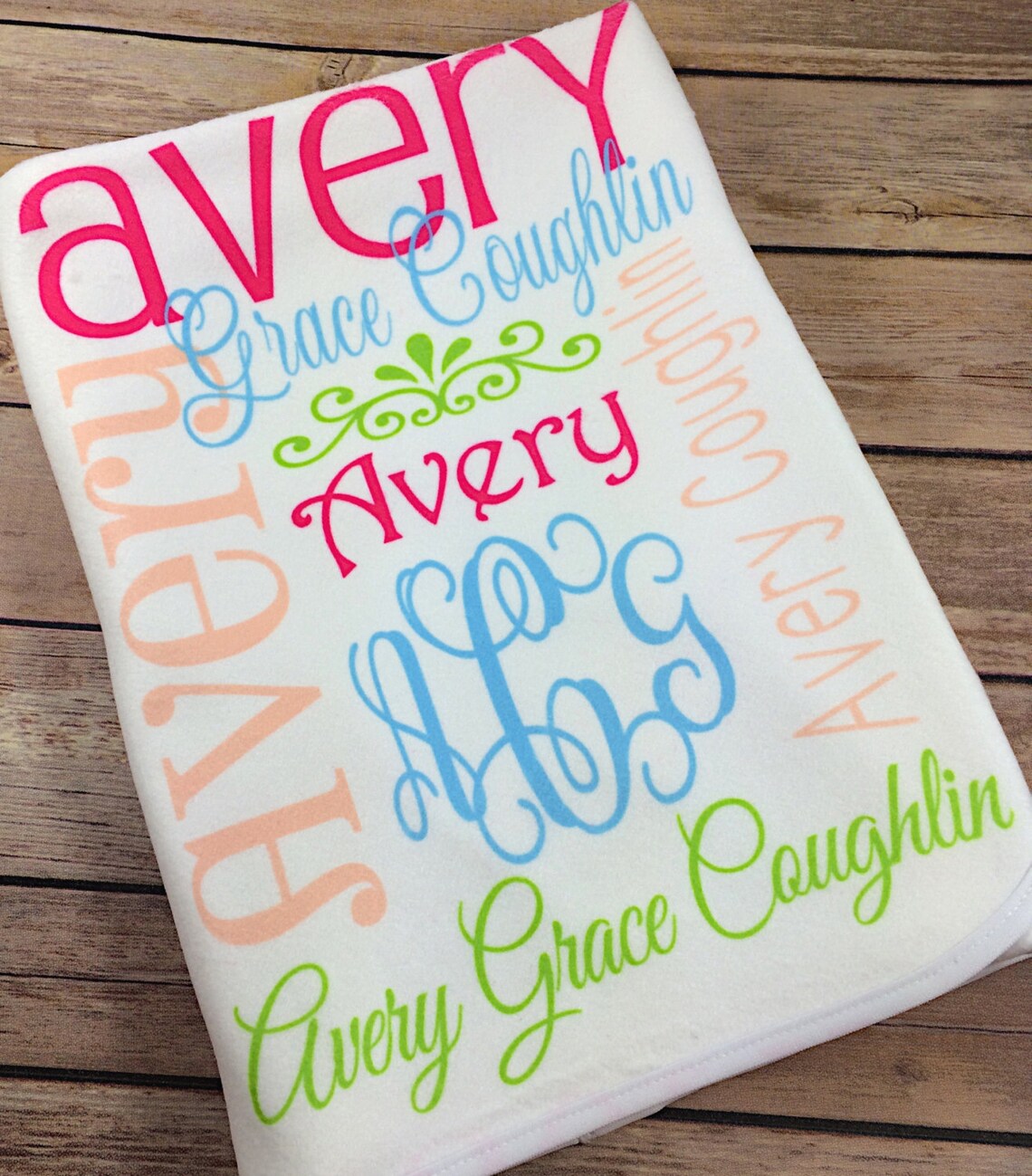 Personalized Baby Blanket Baby Blanket Baby Name Blanket Etsy