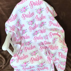 Custom Swaddle Blanket Personalized Baby Girl Blanket, Personalized Baby Girl Swaddle Personalized, Baby Name Blanket Girl Swaddle for Baby