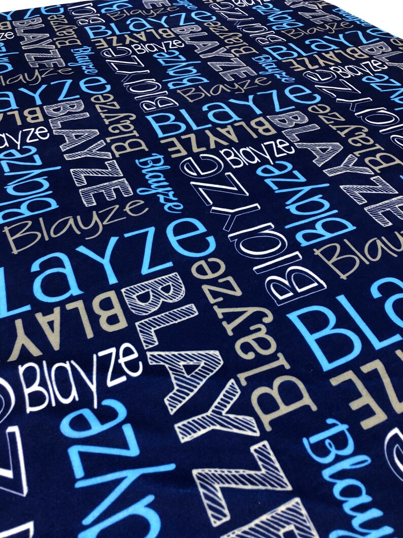 Personalized Baby Blanket Baby Boy Blanket Baby Name Etsy