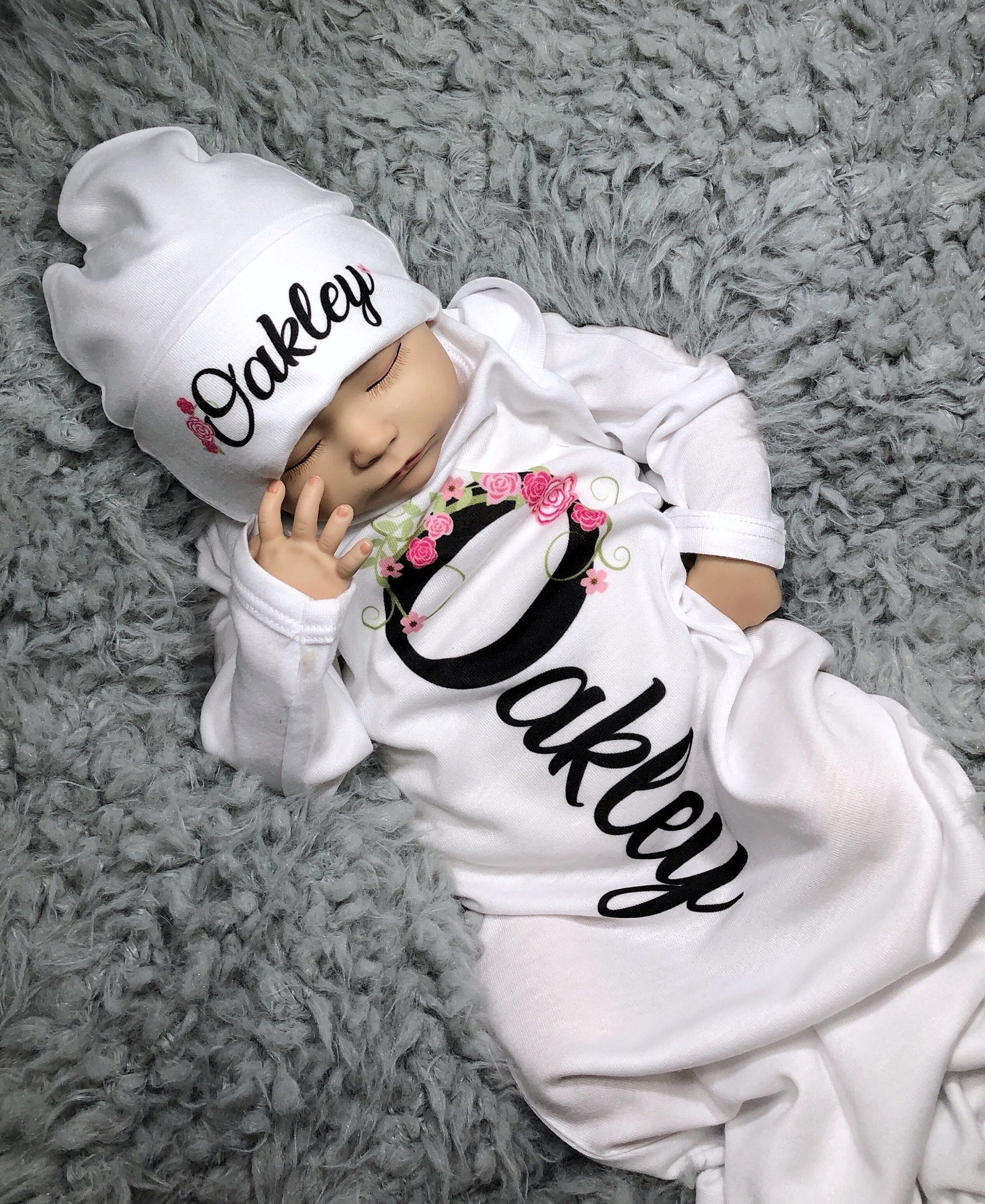 Personalized Baby Girl Outfit Coming Home Outfit Girl Baby Etsy