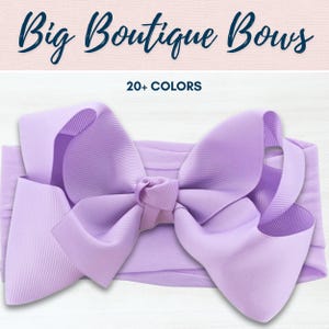 BIG BOW Headband for Baby | Baby Girl Bow | Baby Girl Headbands | Baby Turban | Baby Head Wraps | Toddler Large Hair Bow | Newborn Headbands