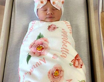 Personalized Baby Girl Shower Gift Baby Coming Home Outfit Girls Baby Girl Outfits Newborn Girl Coming Home Outfit Newborn Take Home Outfit