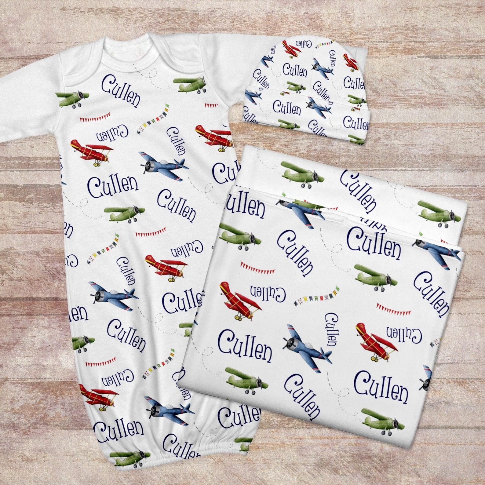 Airplane Blanket Baby Name Blanket Baby Boy Airplane Etsy