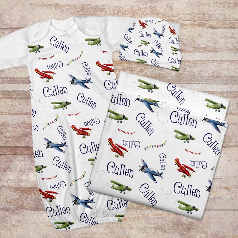 Airplane Blanket Baby Name Blanket Baby Boy Airplane Etsy