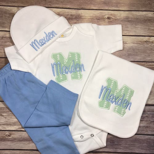 Personalized Baby Boy Coming Home Outfit Boy Infant Boy - Etsy