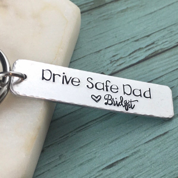 Drive Safe Keychain, Dad Keychain, Gift For Driver Instructor, Trucker Gifts, Trucker Keychain, Personalised Drive Safe Keyring, Son Keyring