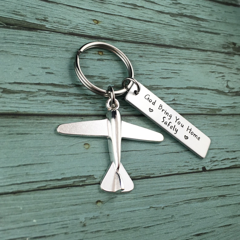 Fly Safe Keychain, Pilot Keychain, Pilot Gifts, Gift For Flight Attendant, Travel Gift, Personalised Pilot Graduation Gift, Traveller Gift image 8