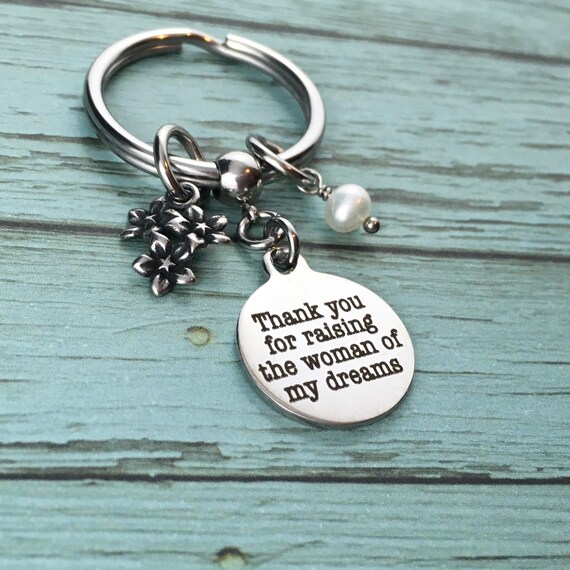 Keychain Thank You Gift Motherinlaw Gift Fatherinlaw Etsy Australia
