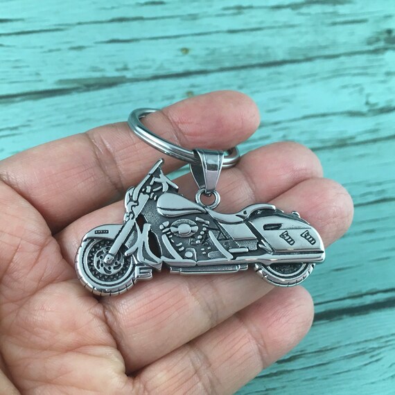 Roestvrij staal motor sleutelhanger biker geschenken - Etsy Nederland