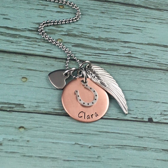 Personalised Horse Memorial Necklace Horse Memorial Keychain