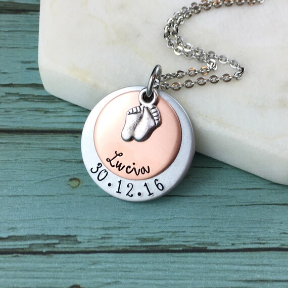 personalised necklace for new mum