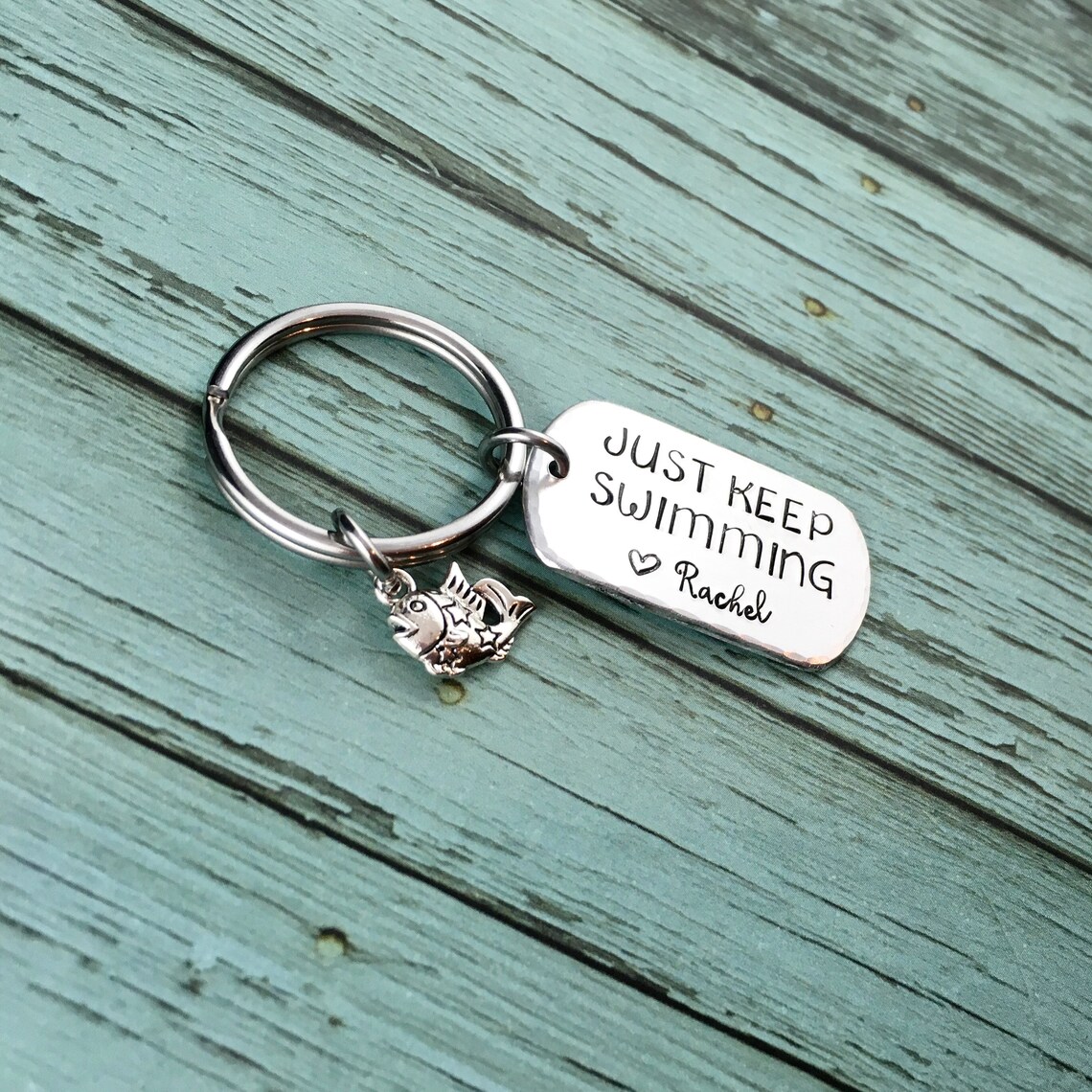 Just Keep Swimming Keychain Dory Just Keep Swimming Gift Etsy Australia