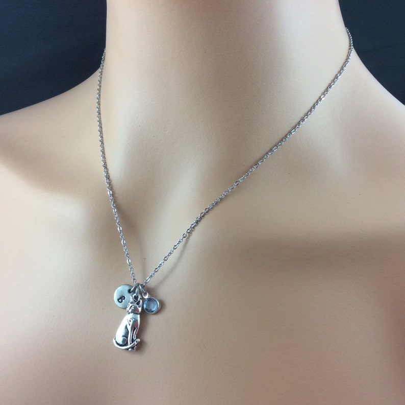 Cat lover Gift Cat Memorial Gift Cat Pendant Silver Or Gold 3-D Cat Charm Gift For Cat Lover Personalised Cat Jewelry Cat Necklace