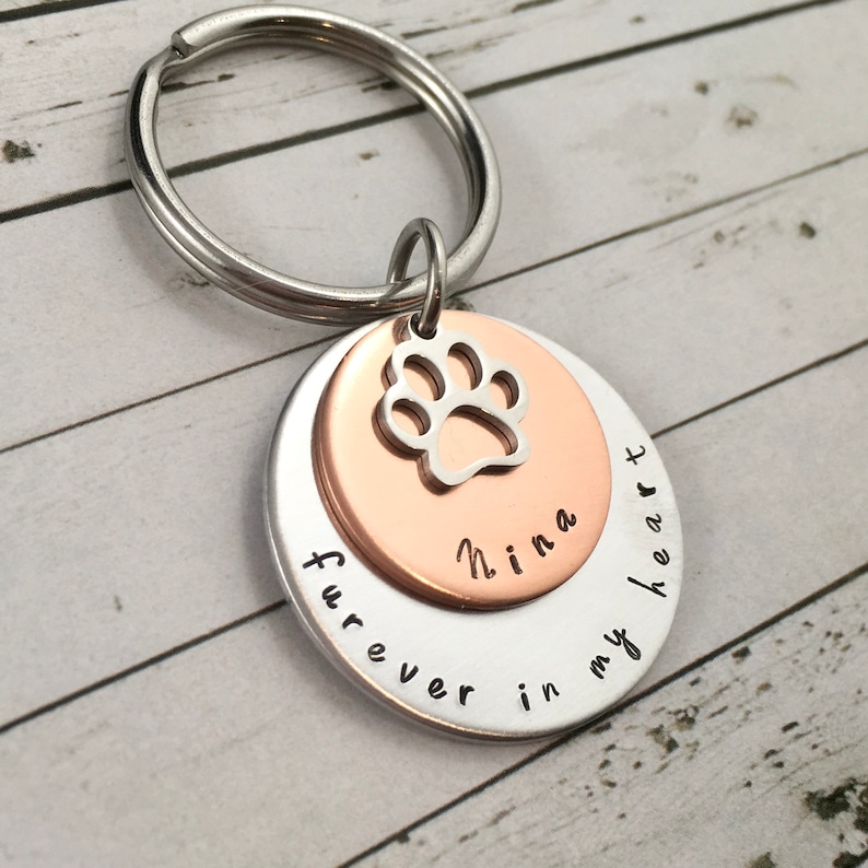 Handmade Personalised Name Cat Lover Keyring Bag Charm