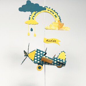 File SVG di aeroplano File SVG 3D per lavori di carta per Cricut Scan 'n' Cut, Silhouette - Modello di aeroplano. Ottimo regalo che puoi personalizzare
